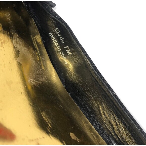 J.Renee Slade Black Low Heel Slingback Sandal - Picture 7 of 7